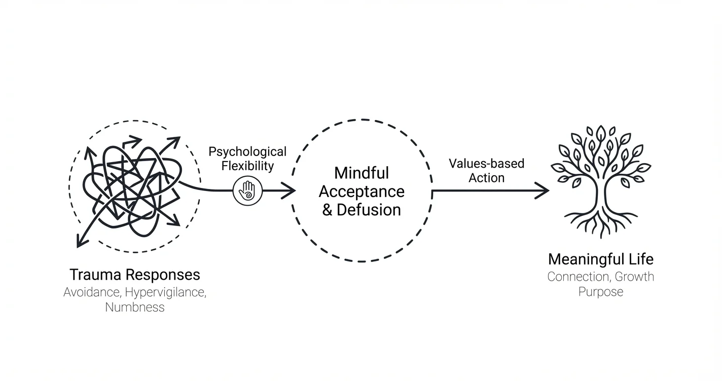 Acceptance and Commitment Therapy for Trauma Responses