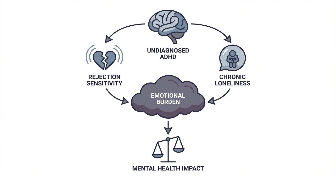 ADHD — Emotional Costs of Undiagnosed Cases Including Rejection Sensitivity Dysphoria and Chronic Loneliness