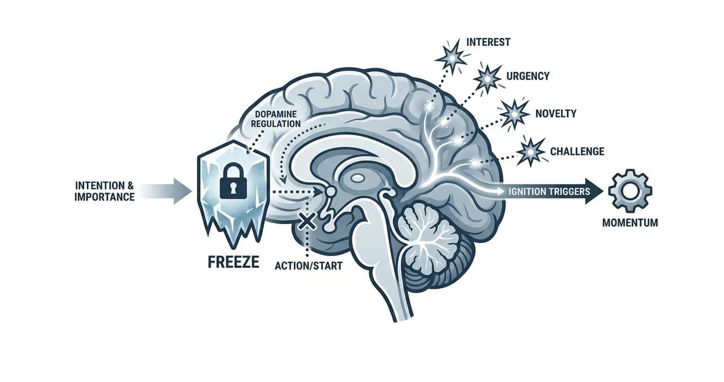 ADHD Motivation: Why You Freeze and How to Start (2026)