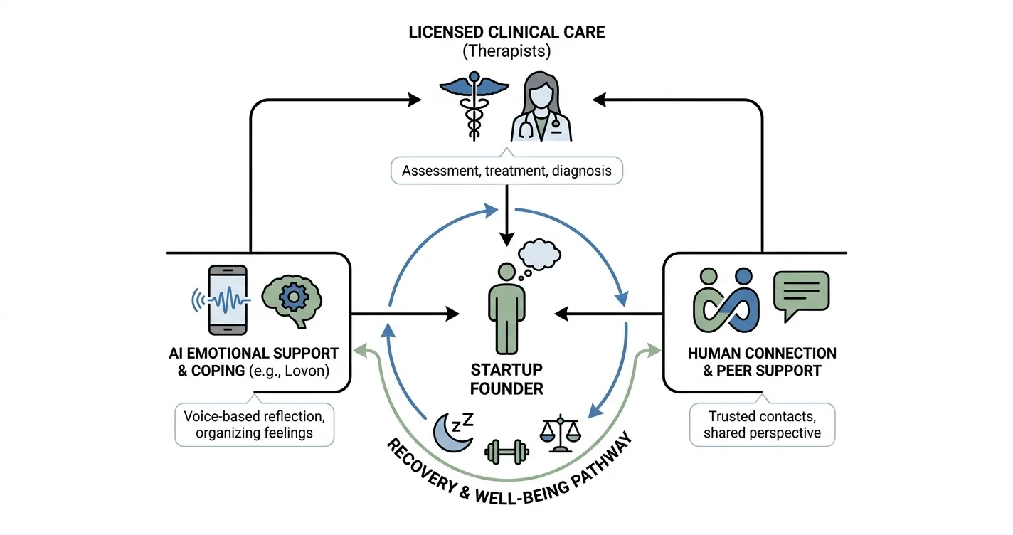 AI mental health support for startup founders: complete 2026 guide
