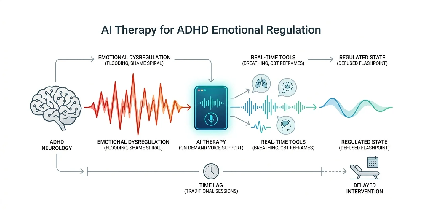 AI Therapy for ADHD Emotional Regulation 2026