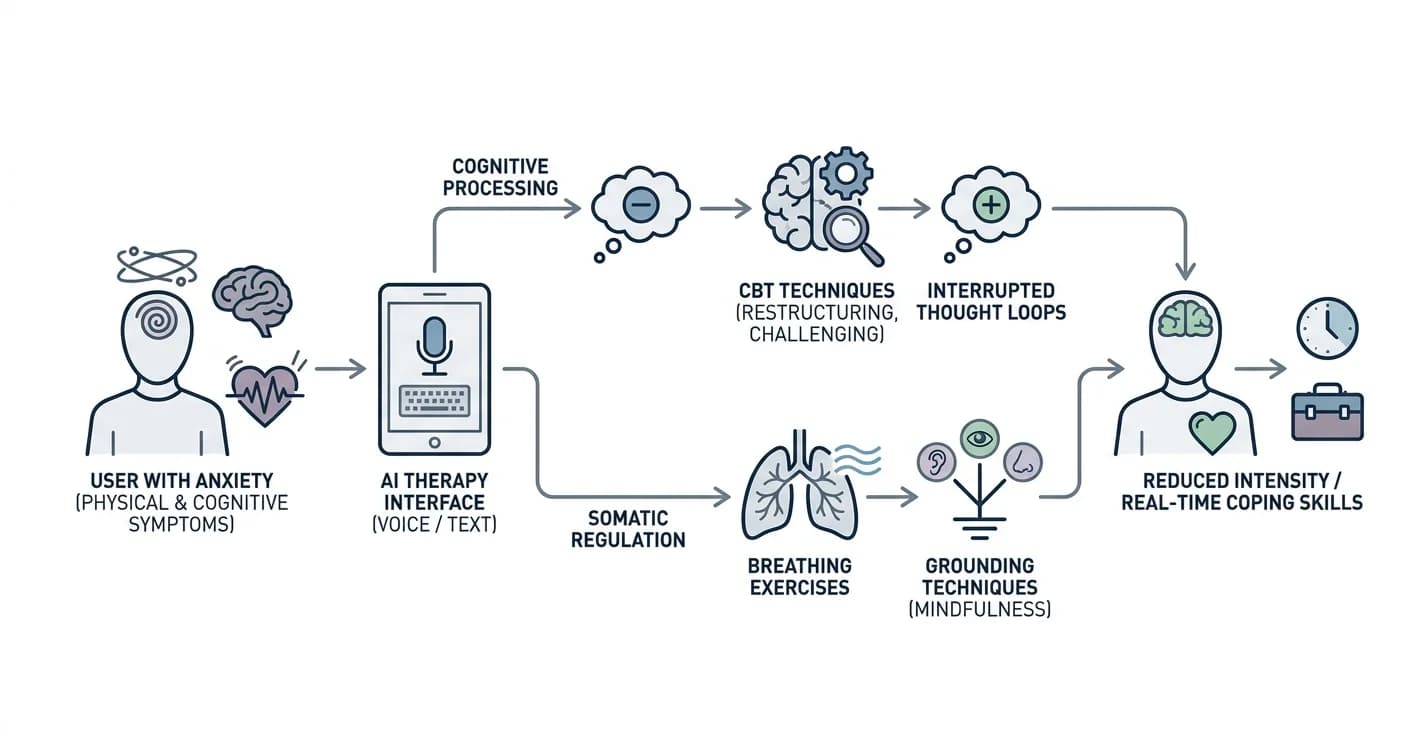 AI Therapy for Anxiety: How It Works (2026)