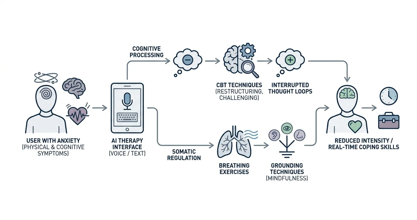 AI Therapy for Anxiety: How It Works (2026)