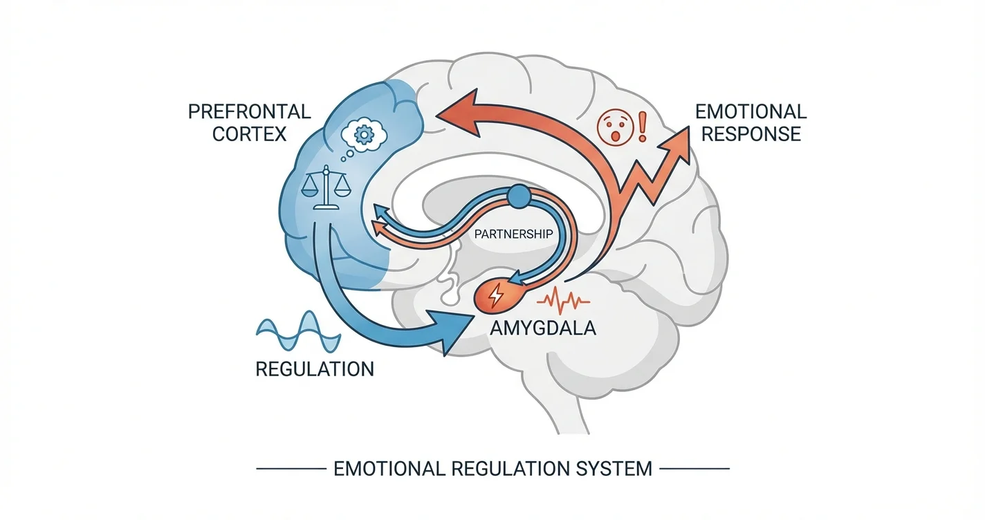 Amygdala and Prefrontal Cortex Partnership in Emotional Regulation