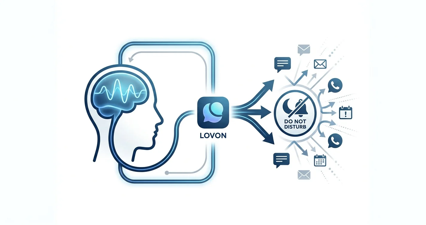 Automatically silence notifications when you start a Lovon session