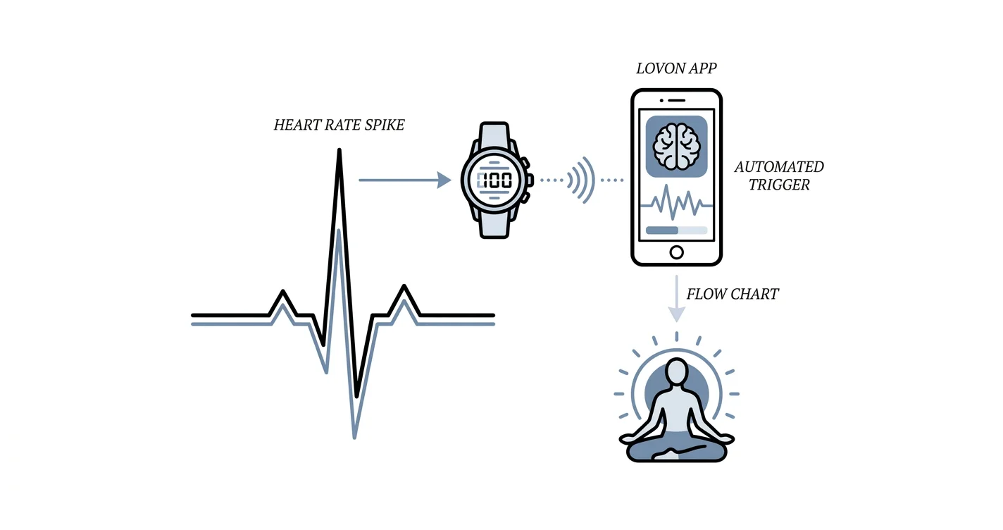 Automatically start a Lovon session when your heart rate spikes