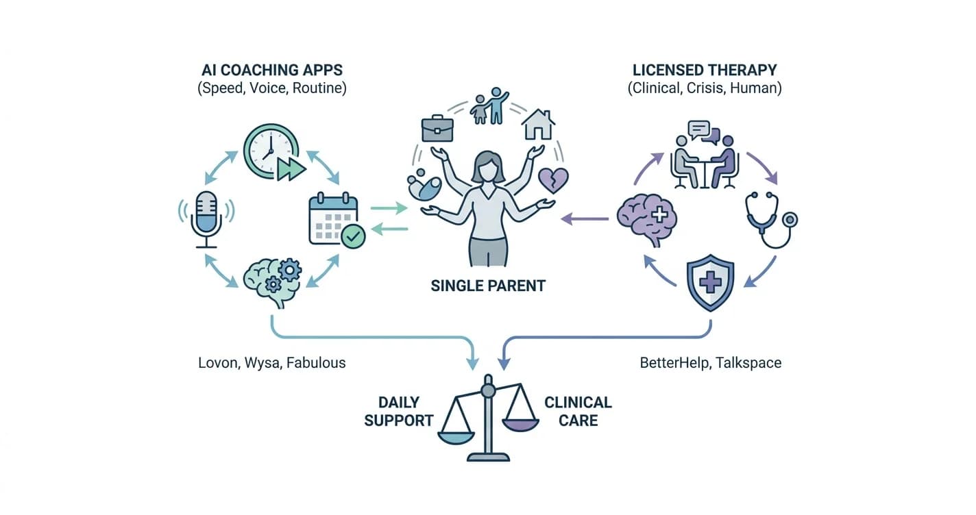 Best AI Life Coach App for Single Parents in 2026