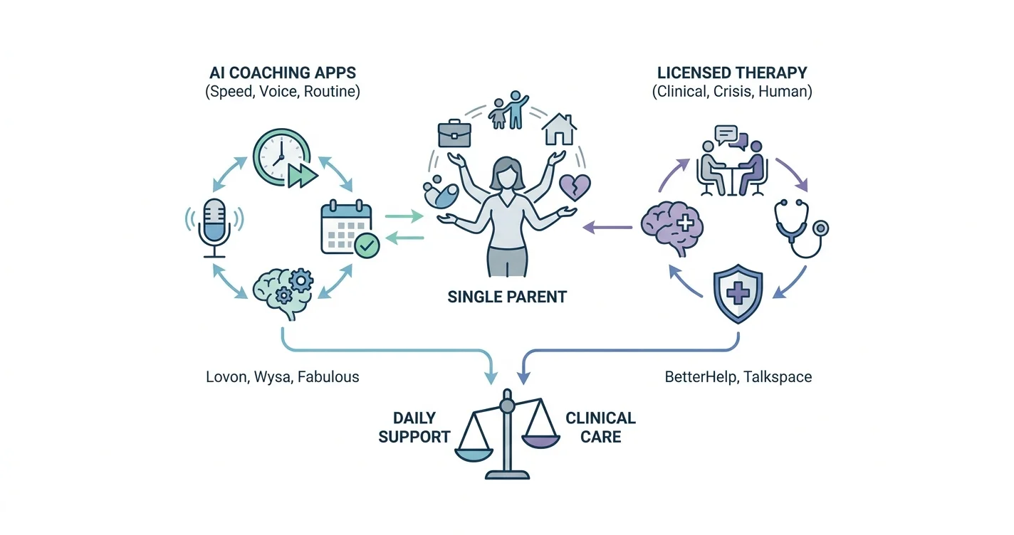 Best AI Life Coach App for Single Parents in 2026