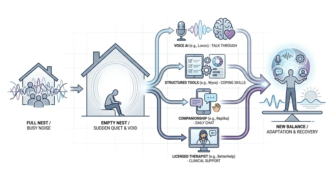 Best AI Life Coach App for Empty Nesters in 2026