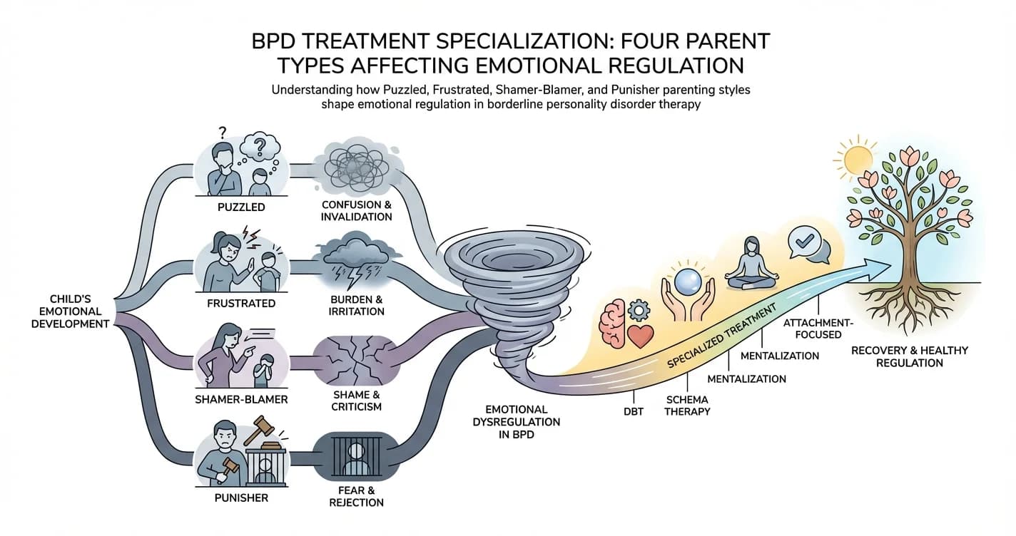 BPD Treatment Specialization: Four Parent Types Affecting Emotional Regulation