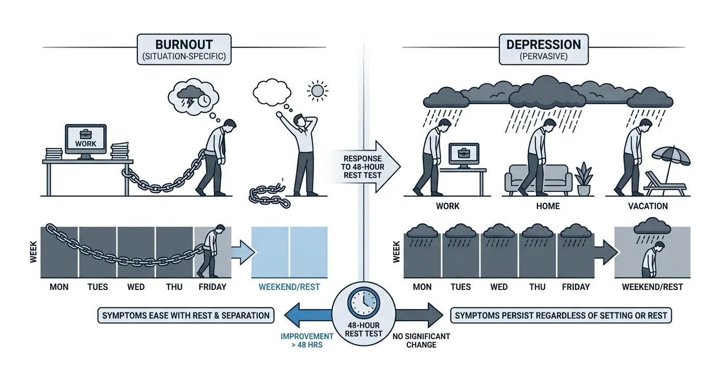 Burnout vs Depression: How to Tell in 2026 (Guide)