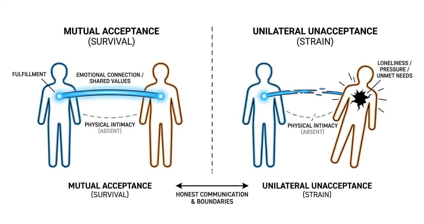Can a relationship survive without physical intimacy?