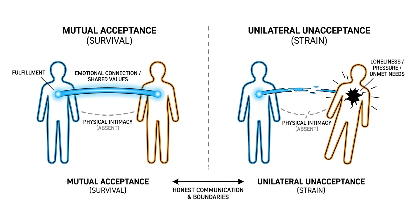 Can a relationship survive without physical intimacy?