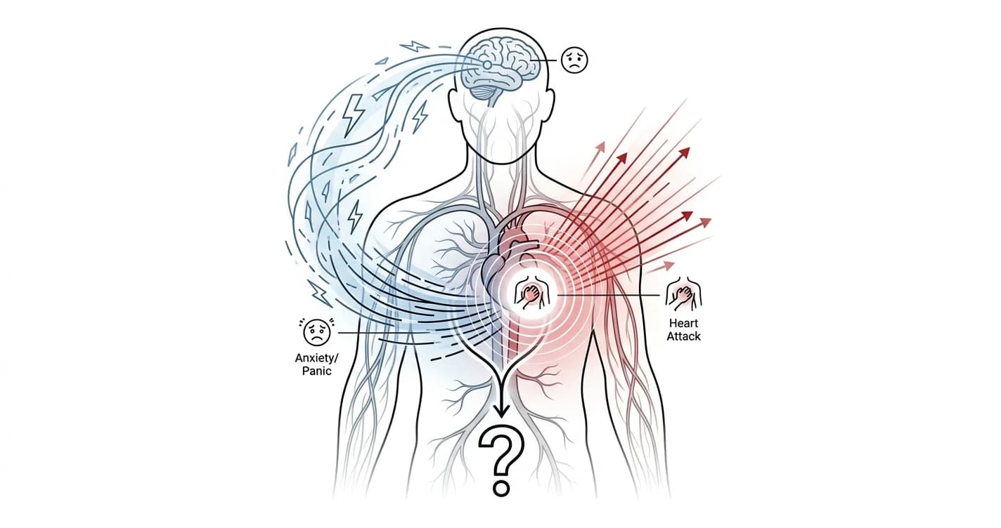 Can anxiety cause chest pain like a heart attack?