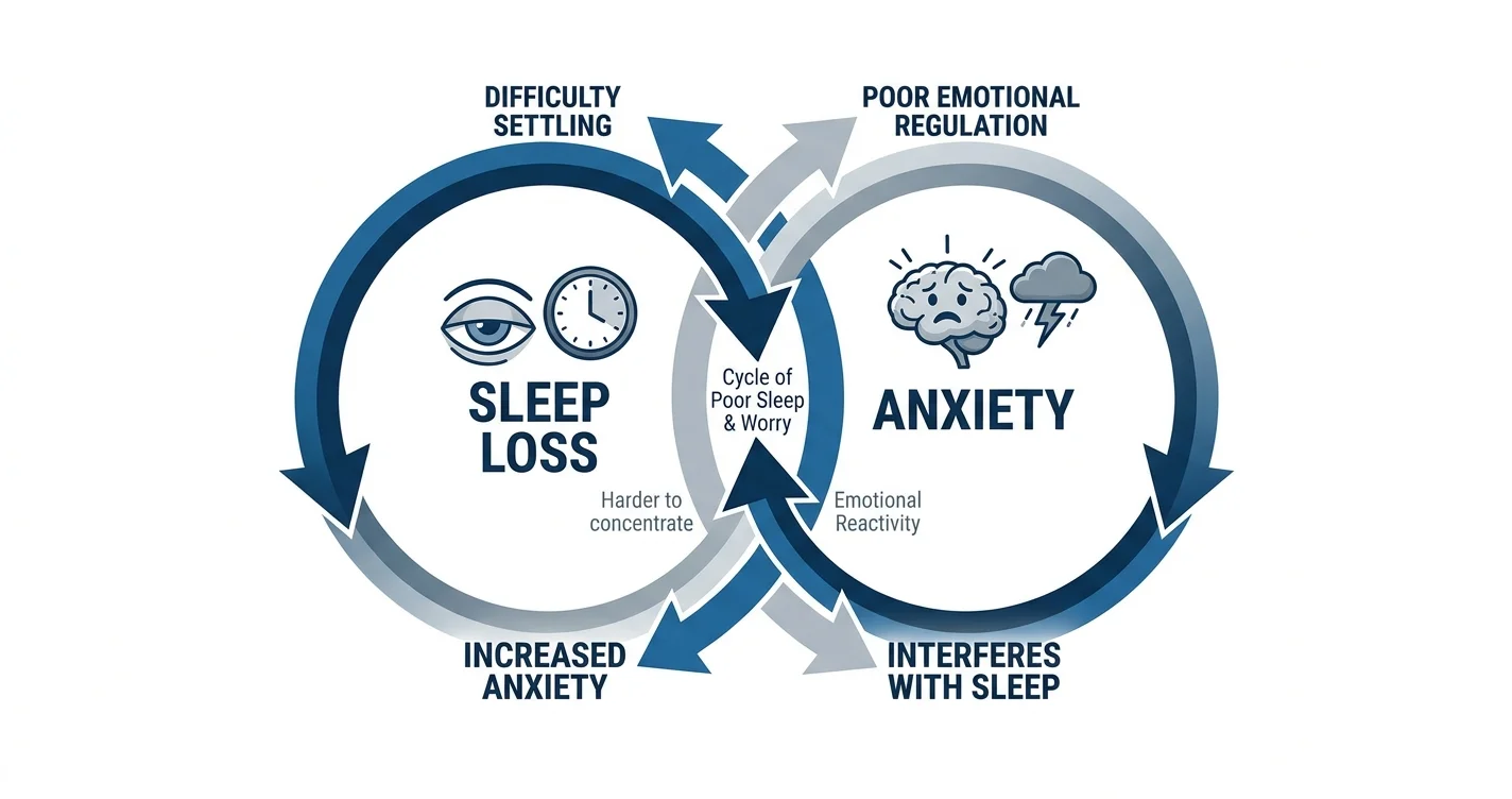Can lack of sleep make anxiety worse?