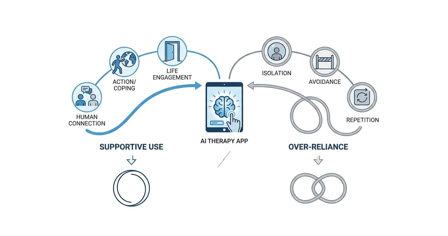 Can you get addicted to using an AI therapy app?