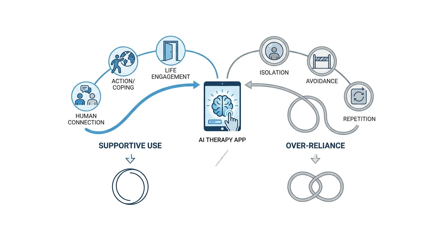Can you get addicted to using an AI therapy app?