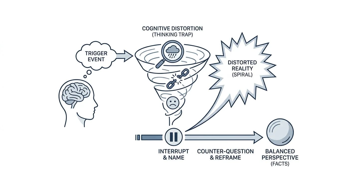 Cognitive Distortions: 10 Thinking Traps Fixed in 2026