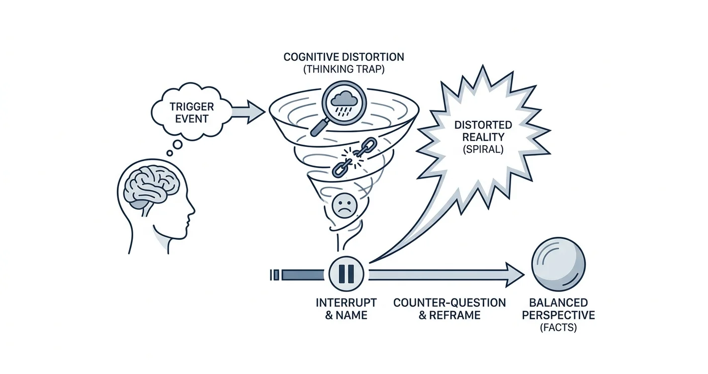 Cognitive Distortions: 10 Thinking Traps Fixed in 2026