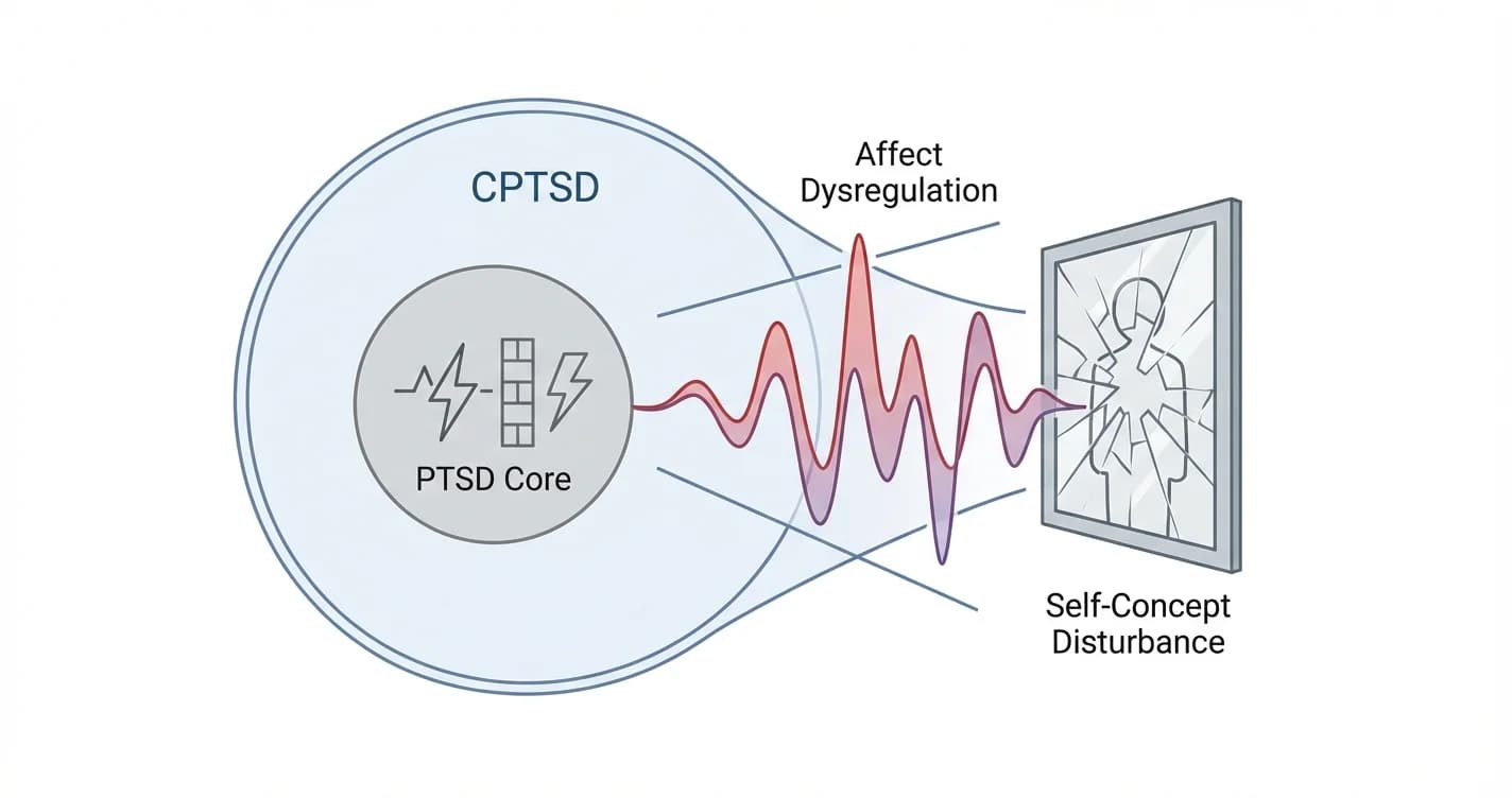 CPTSD — Affect Regulation Difficulties and Self-Concept Disturbances Beyond PTSD