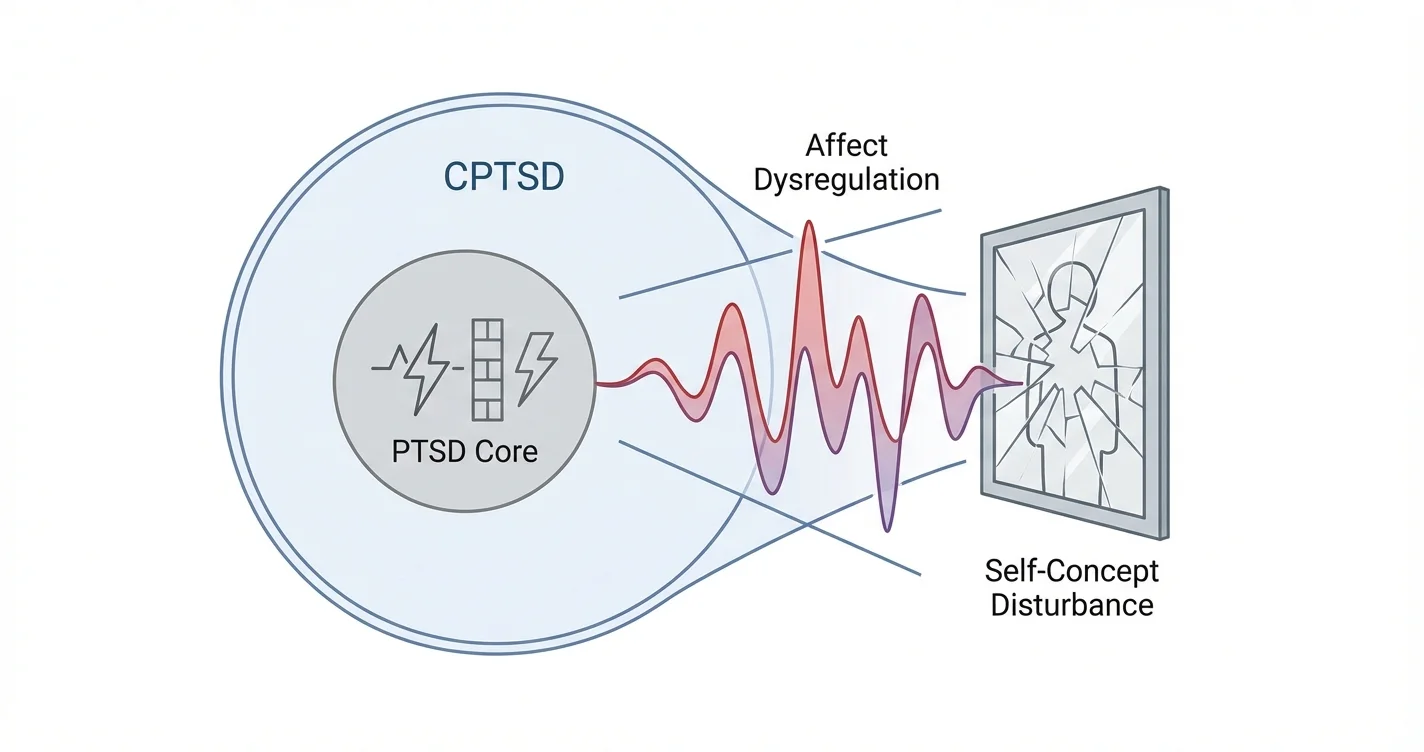 CPTSD — Affect Regulation Difficulties and Self-Concept Disturbances Beyond PTSD