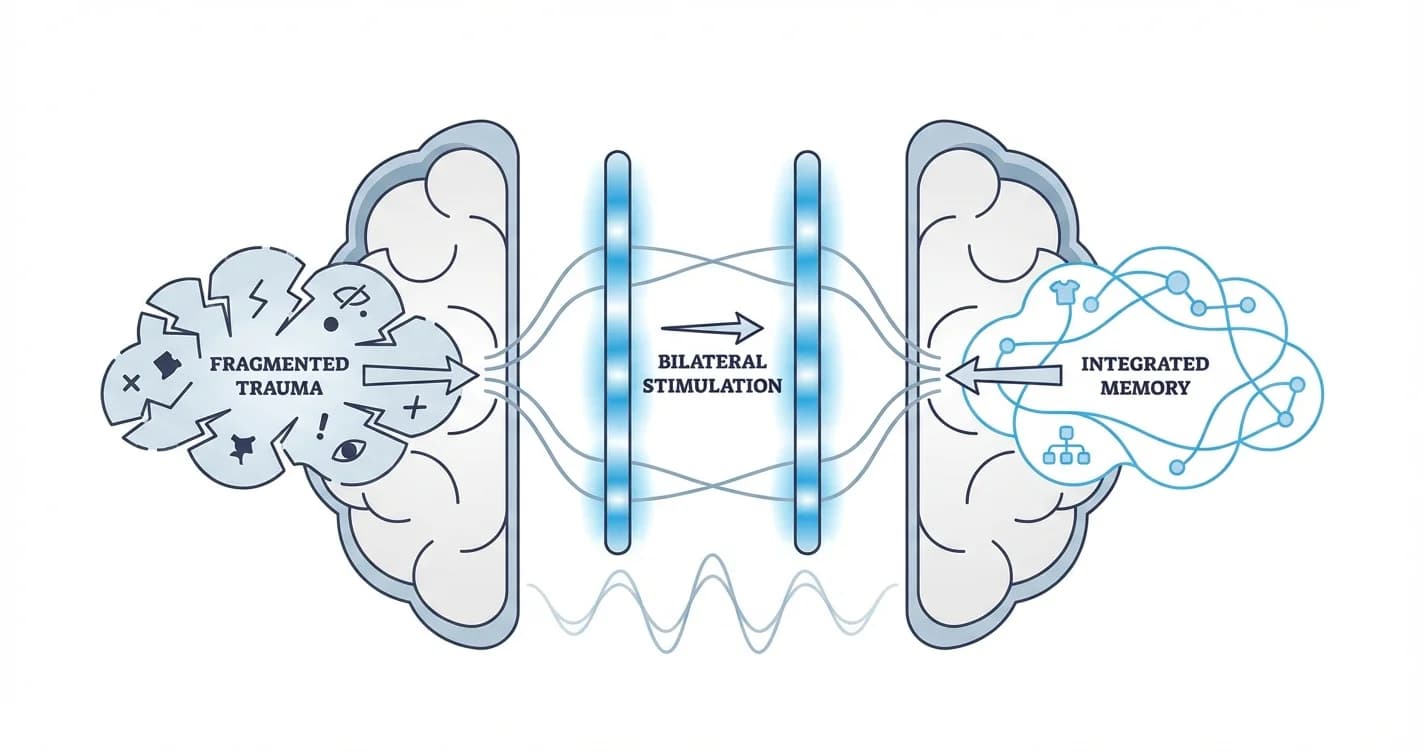 EMDR Therapy Using Bilateral Stimulation for Trauma Memory Processing