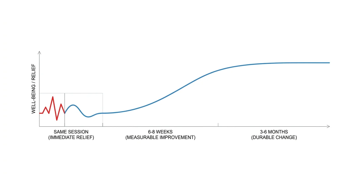 How long does it take to feel better with AI therapy?