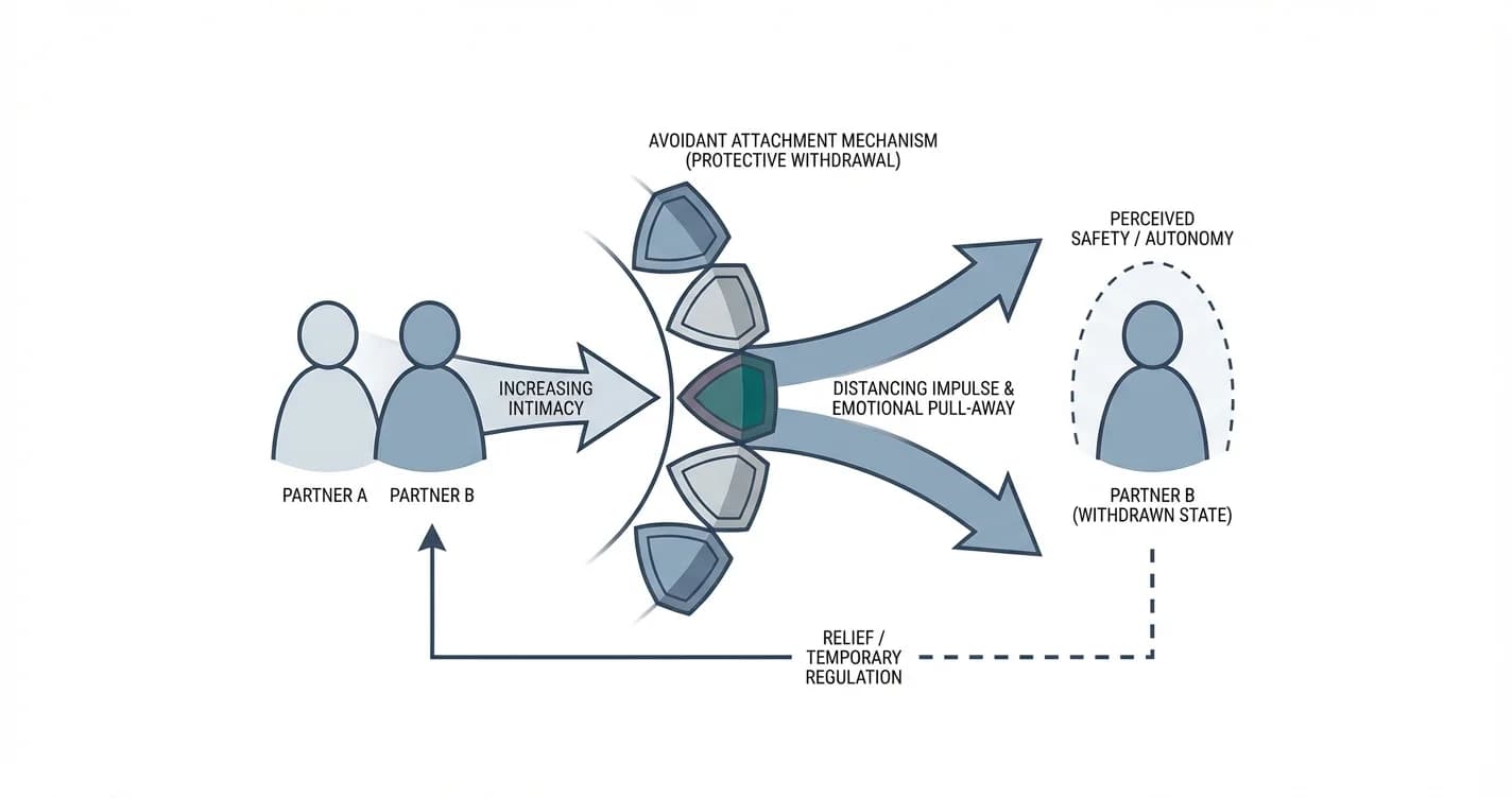 How to Stop Distancing When Partners Get Closer: Avoidant Attachment Guide