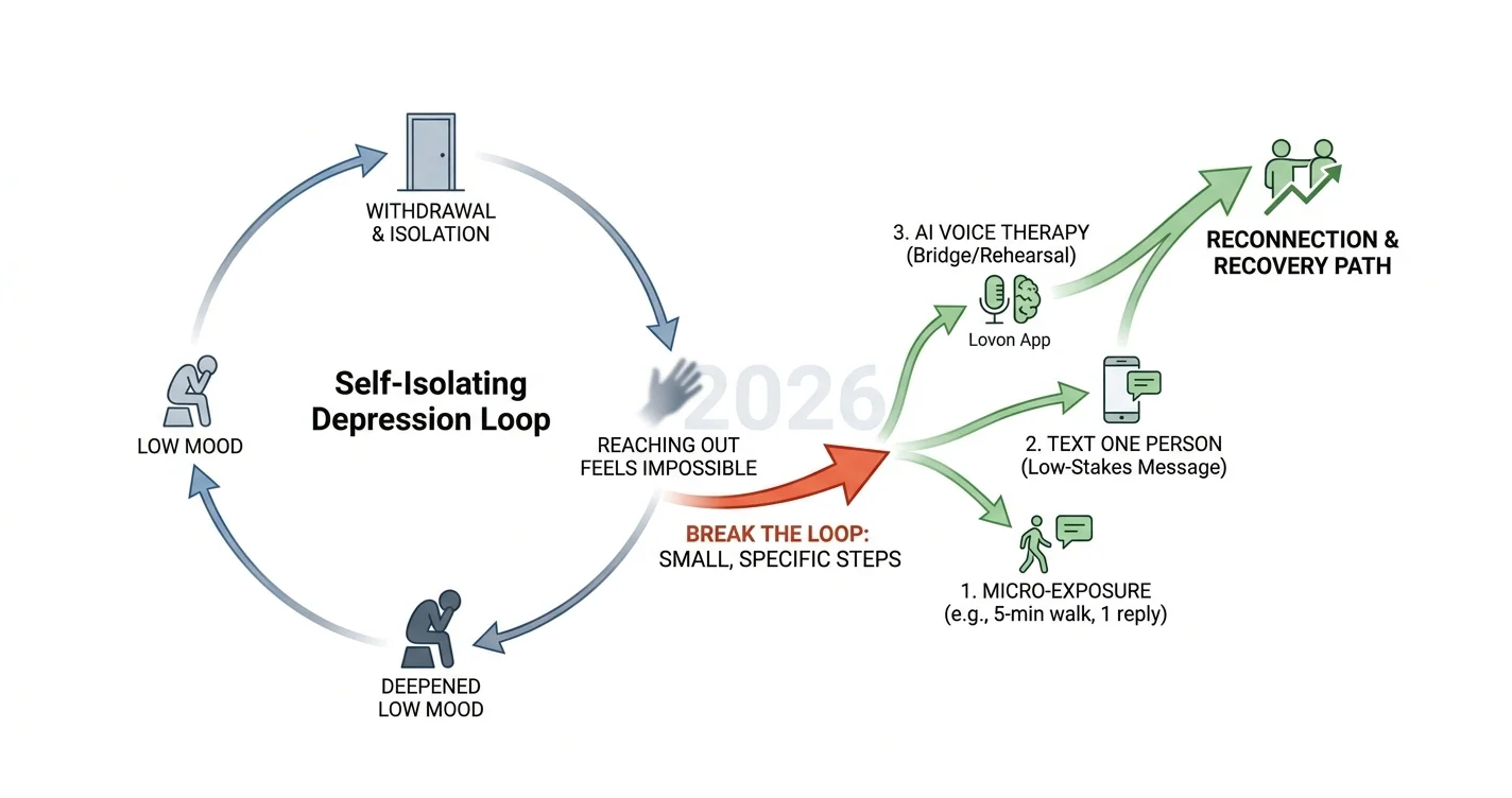 Stop Self-Isolating Depression: 2026 Step-by-Step Fix