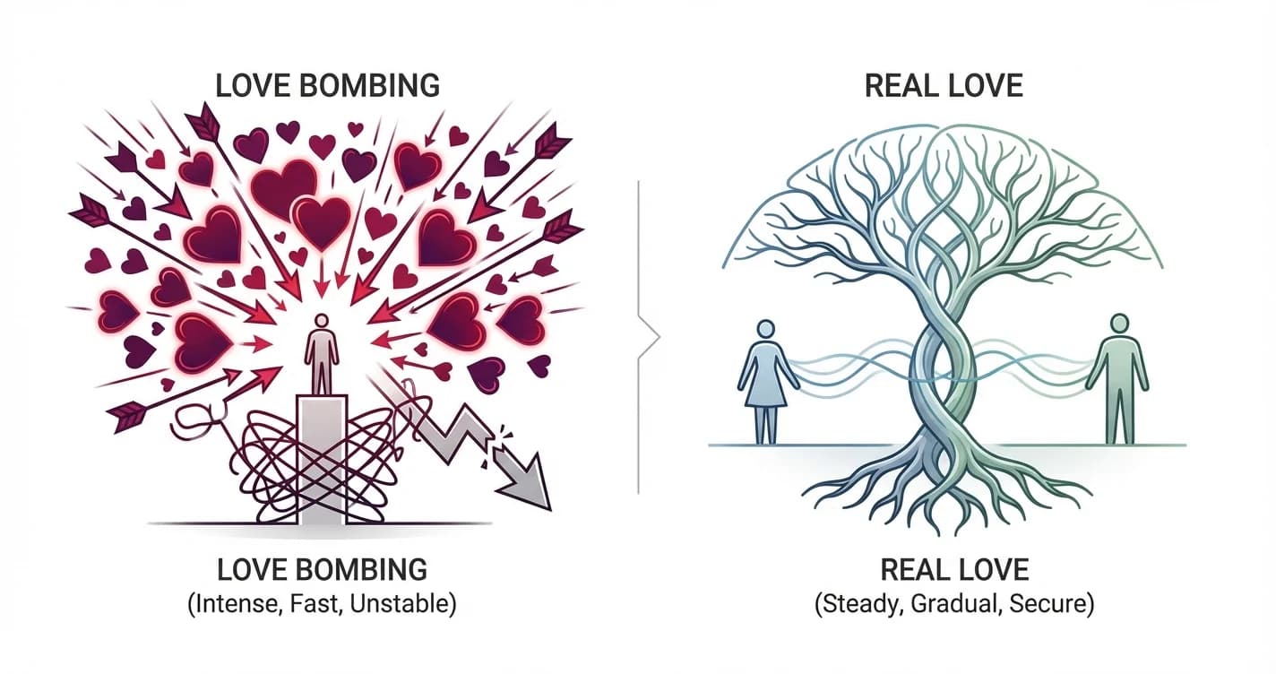 Love Bombing: Is it Love or a Red Flag? Signs It's Gone Bad