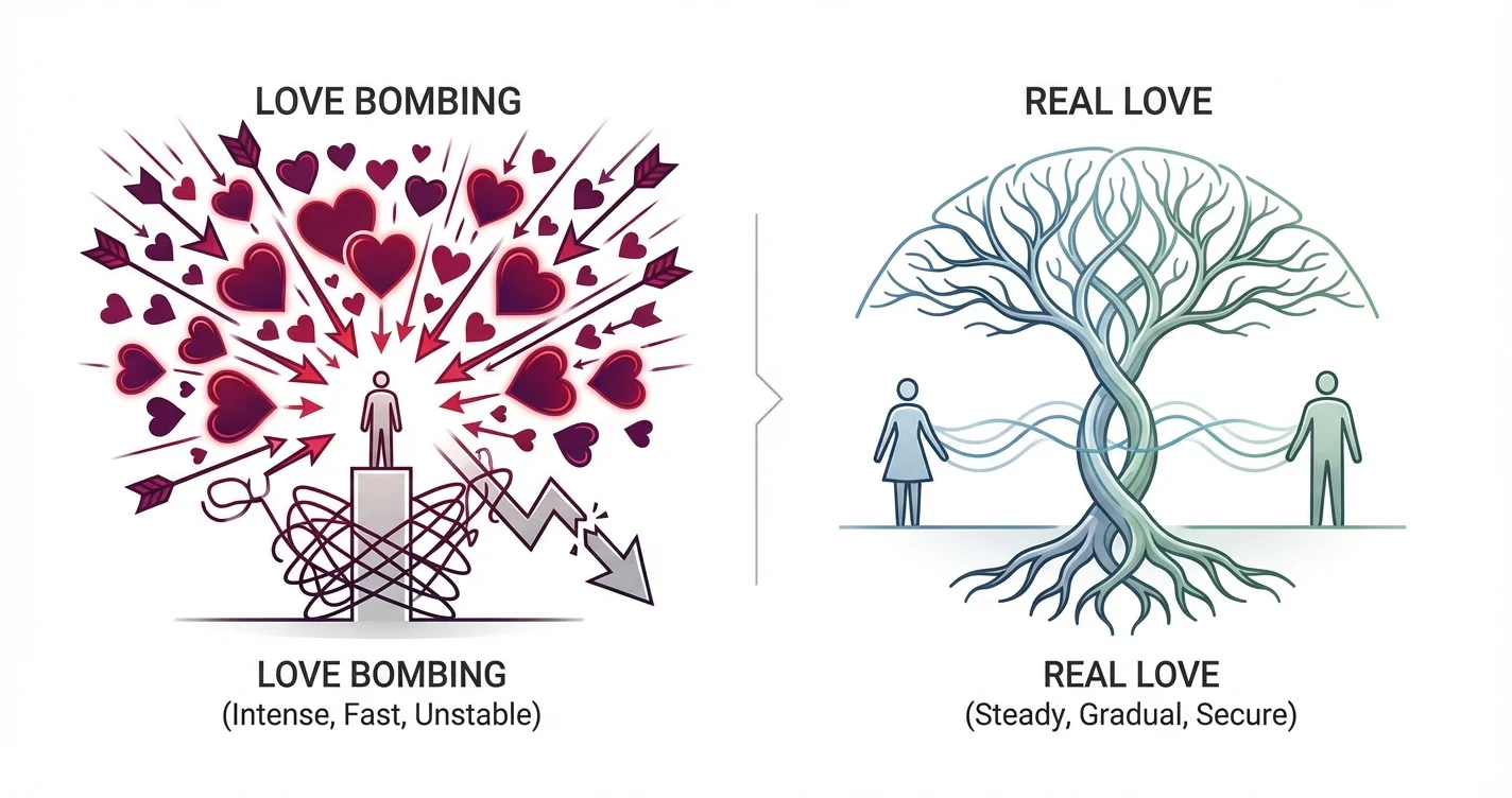 Love Bombing: Is it Love or a Red Flag? Signs It's Gone Bad