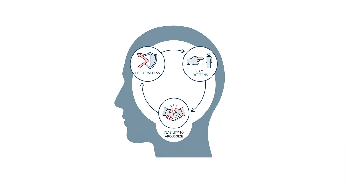Low Self-Awareness Indicators: Defensiveness, Blame Patterns, and Inability to Apologize