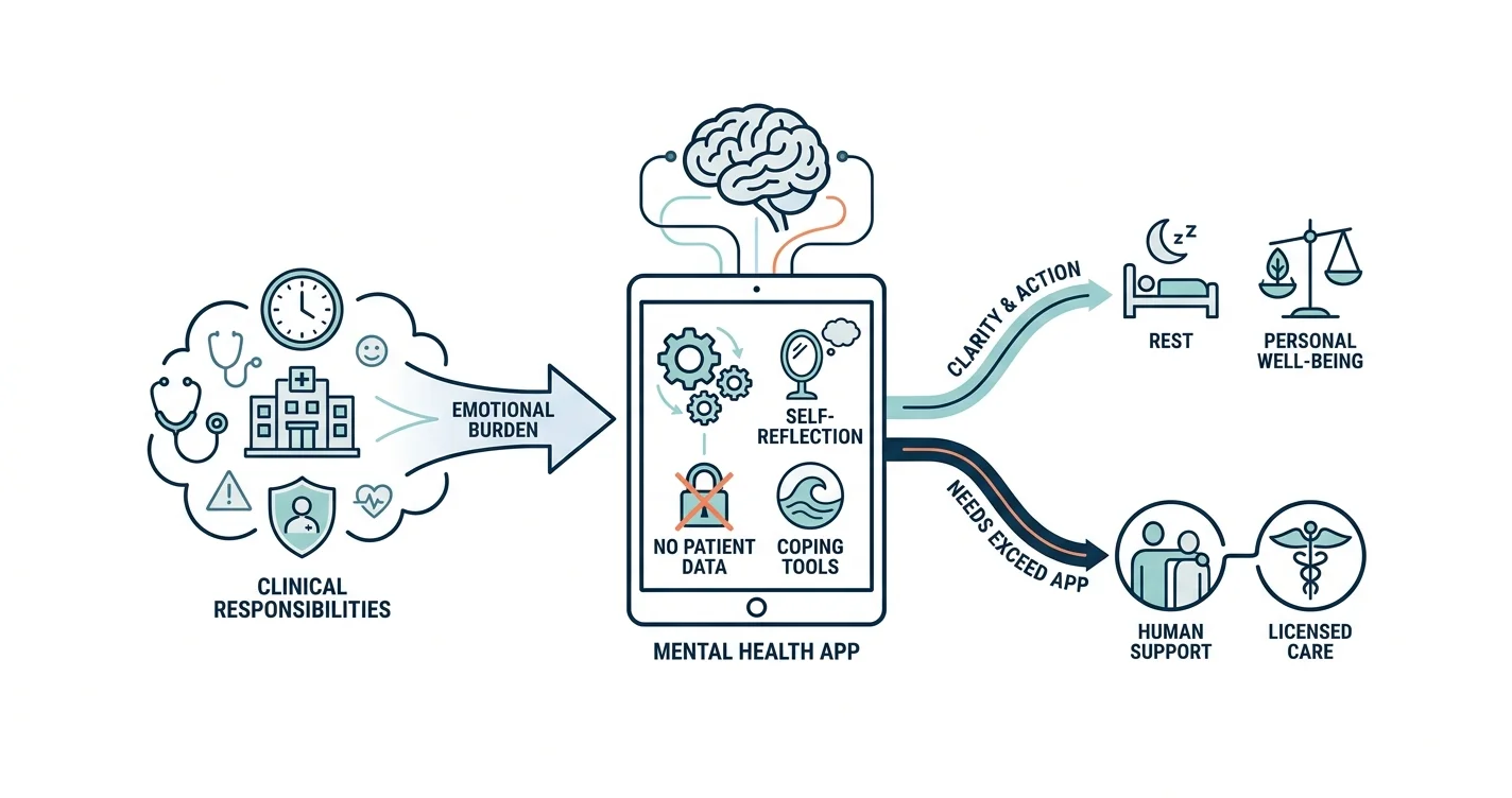 Mental health app for medical residents: complete 2026 guide