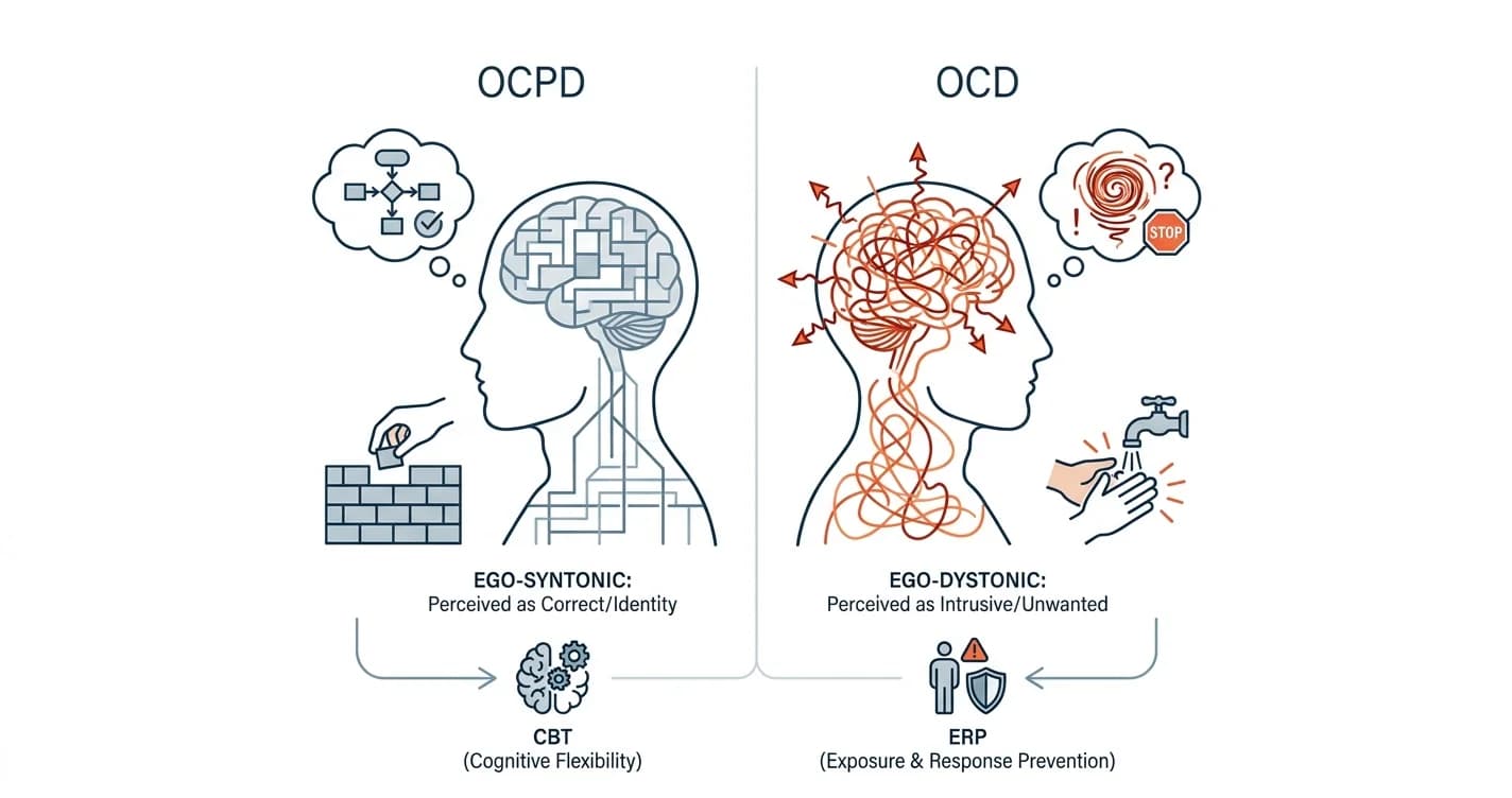 OCPD vs OCD: Key Differences & Treatment (2026)