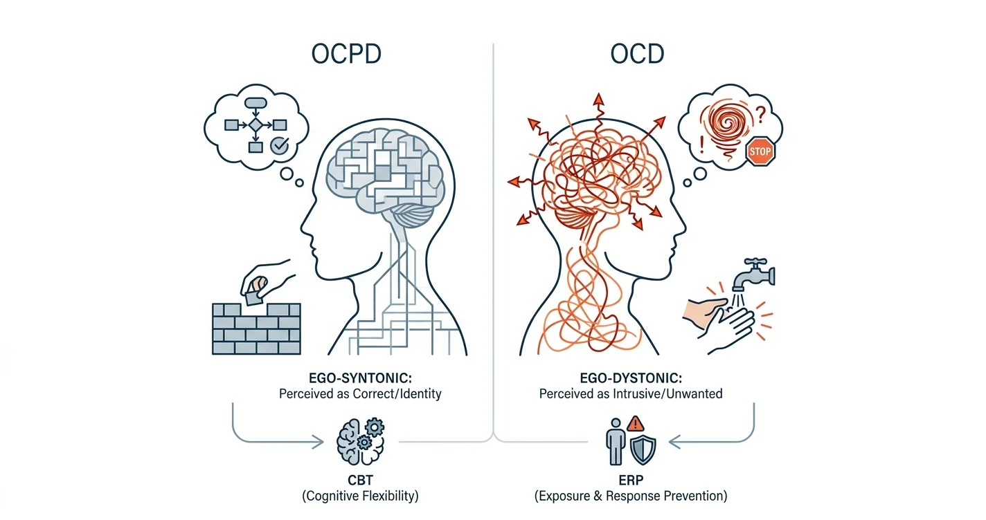 OCPD vs OCD: Key Differences & Treatment (2026)
