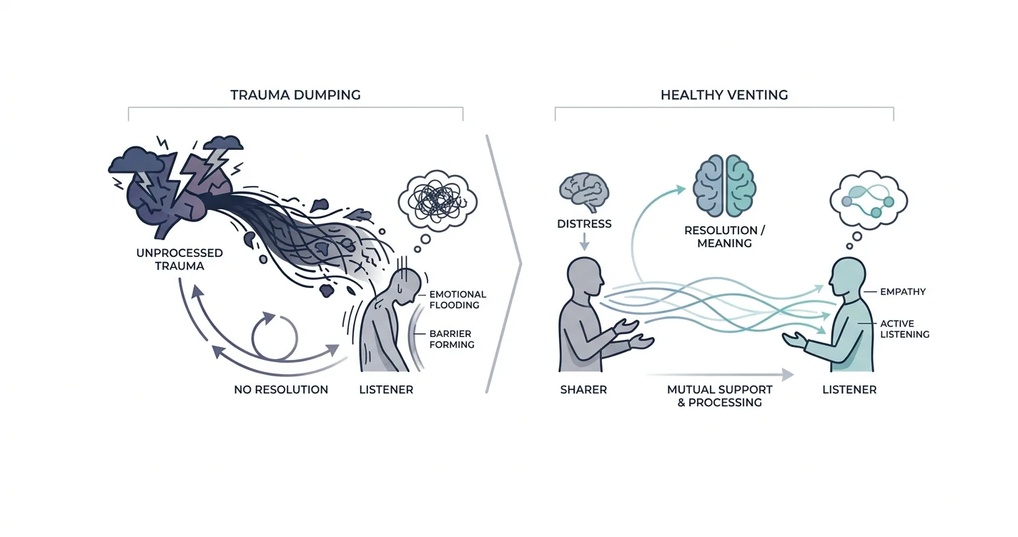 Trauma Dump: Emotional Dumping, Oversharing & How It Harms Your Mental Health